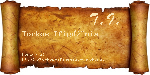 Torkos Ifigénia névjegykártya